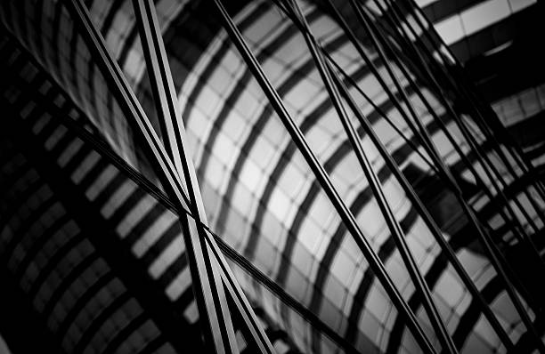 istock windows of business building with B&W color 612760552
