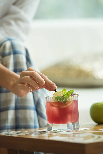 Woman with cocktail