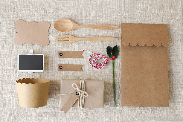 istock Christmas holidays identity branding mockup set 612816266