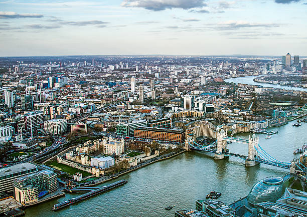 istock Aerial View of London 612816858