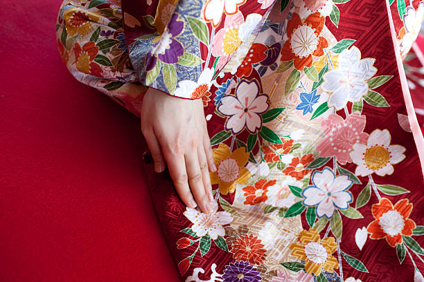 Japanese kimono stock photo