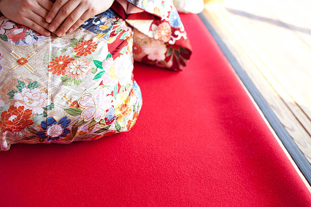 istock Japanese woman wearing kimono 612818086
