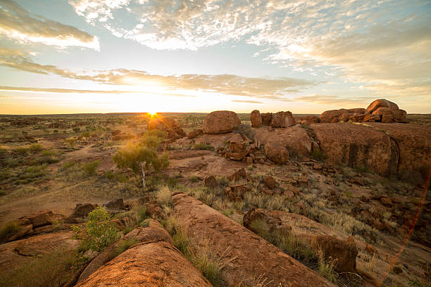 istock Devil's Marbles at sunrise, Northern Territory, Australia 612823130