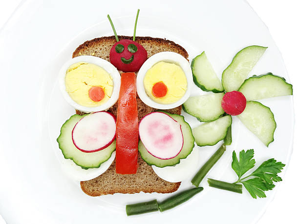 istock creative food breakfast with scrambled egg 612826380