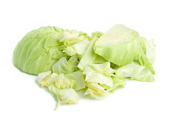 istock Cabbage isolated on white background. 612826984