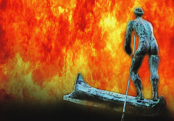istock Fire River Styx and Charon ferryman of souls 612831162