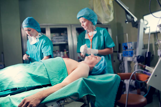 istock Blured view prepares patient for surgery 612832770