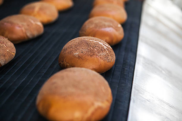 istock Baked Breads on the production line at the bakery 612837034