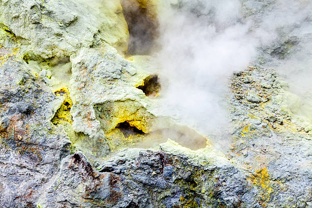 istock Volcanic fumaroles. Active volcano Mutnovsky, Kamchatka, Russia 612837208