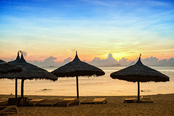 istock Sunrise at Nha Trang beach 612837364