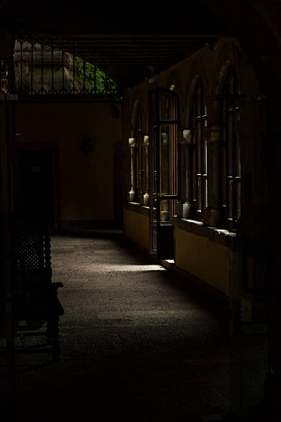 istock Sunlight through the windows in the holy cave in Covadonga 612837580