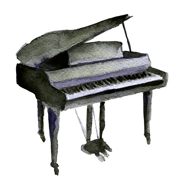 istock watercolor sketch of piano on white background 612844804