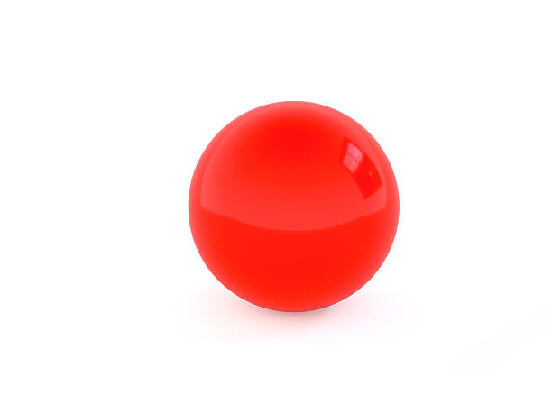 Shiny red ball stock photo