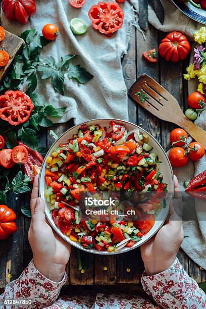 Mixed Salad With Radish Caprese Salad Cherry Tomato Mozzarella Stock Photo - Download Image Now
