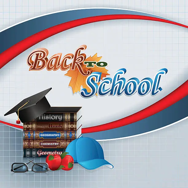 Vector illustration of Back to school