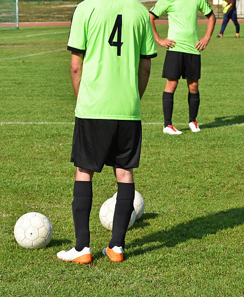istock Soccer players are warming up 612853814