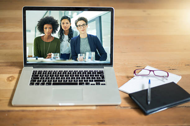 istock Video enabled technology helping you connect with your team 612854624