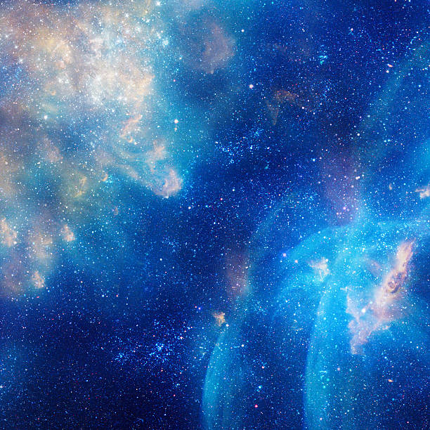 istock Galaxy illustration, space background with stars, nebula, cosmos clouds 612857530