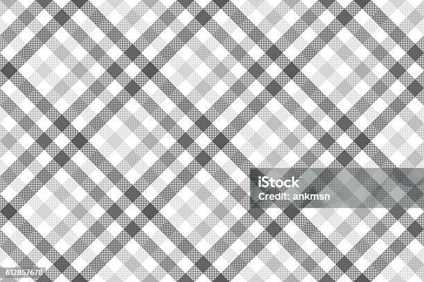 Gray Diagonal Check Seamless Pattern Stock Illustration - Download Image Now - Chess, Pattern, Textile