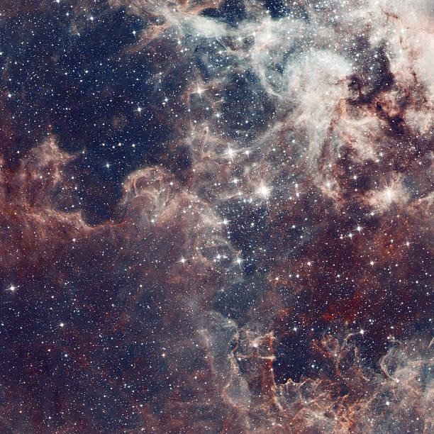 istock Galaxy illustration, space background with stars, nebula, cosmos clouds 612858264