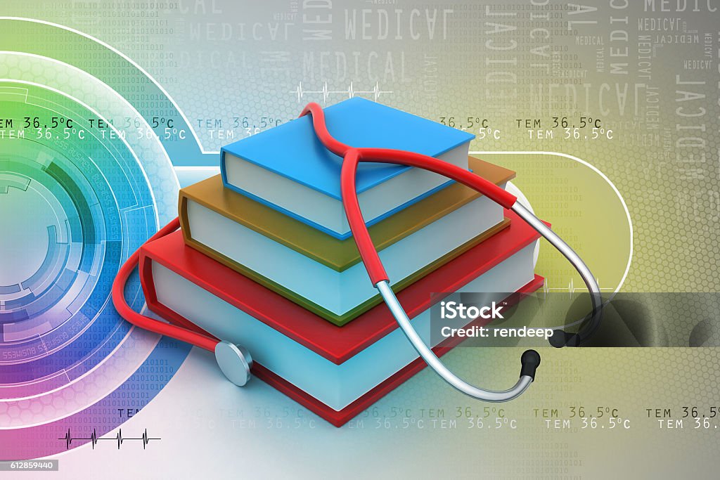 Medical text books Healthcare And Medicine Stock Photo