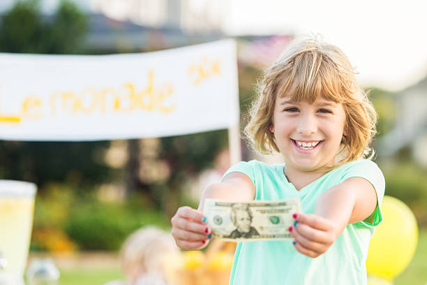 istock Proud small entrepreneur shows off profit 613017770