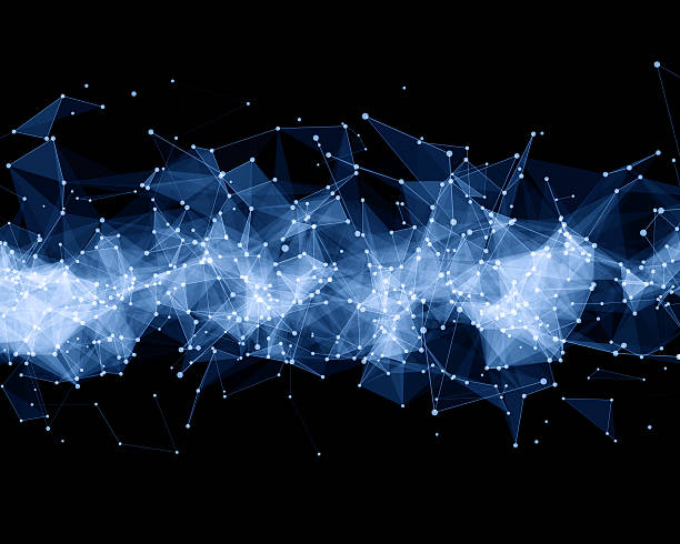 istock Illustration of color abstract particles. 613017906