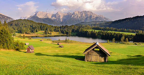 istock panorama landscape in Bavaria 613018758