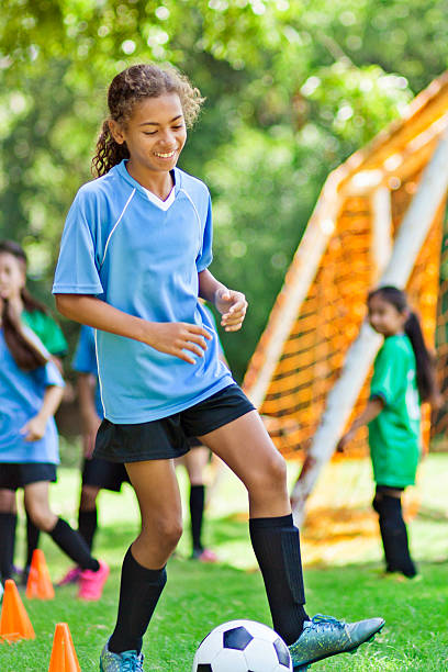 istock Confident African American soccer player during practice 613020146