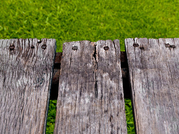 istock Texture surface of old wooden board 613020480