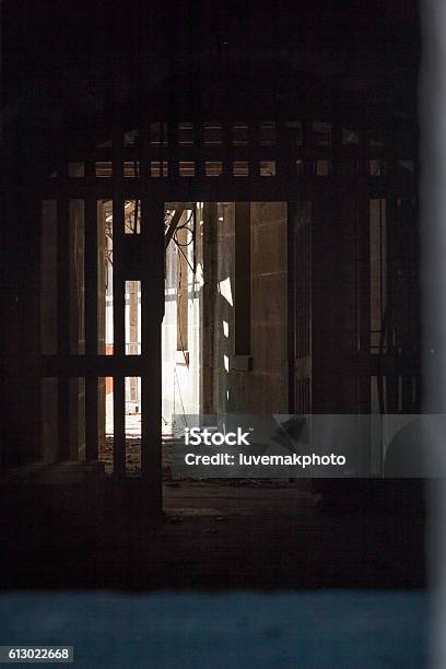View Through A Fort Window Stock Photo - Download Image Now - Architecture, Built Structure, Close-up