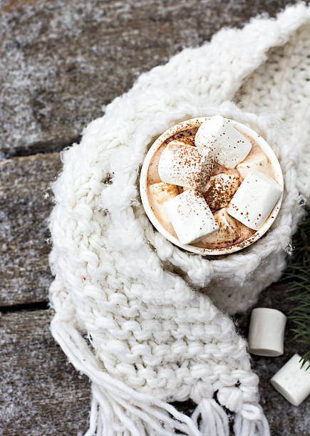 istock Cup of warm cocoa with marshmallows 613024668