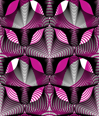 2d Continuous Pattern Continuous Vector Pattern With Graphic Lines Decorative Backdrop Stock ...