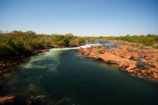 Novo river at Jalapão National Park, Tocantins state, This is one of the few rivers in the world with potable water running. Jalapão is becoming a mais attraction in Tocantins estate and one of the wildest area in Brazil.