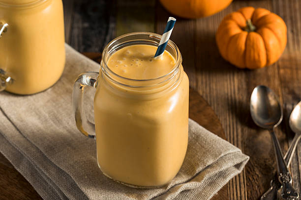 istock Healhty Organic Pumpkin Smoothie 613033286