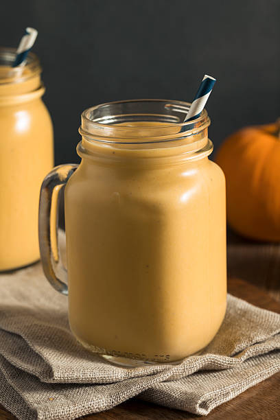 istock Healhty Organic Pumpkin Smoothie 613033326