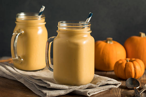 istock Healhty Organic Pumpkin Smoothie 613033354