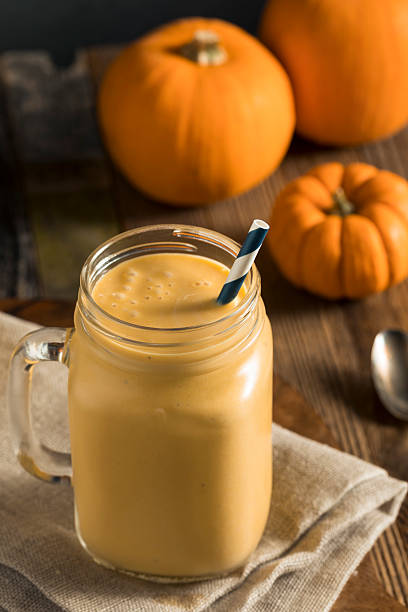istock Healhty Organic Pumpkin Smoothie 613033378
