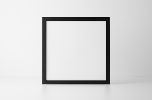 Black Square Frame Mock-Up