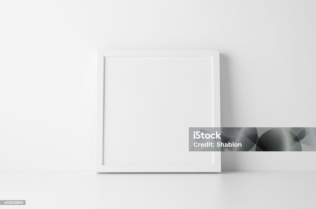 Square Frame Mock-Up Picture Frame Stock Photo