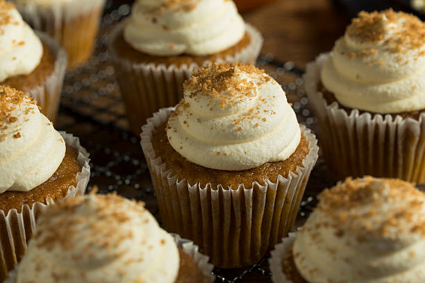 istock Sweet Homemade Pumpkin Spice Cupcakes 613034062