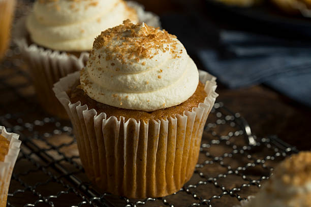 istock Sweet Homemade Pumpkin Spice Cupcakes 613034154