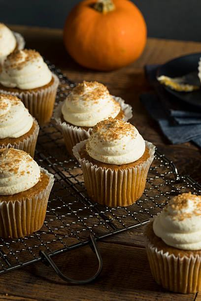 istock Sweet Homemade Pumpkin Spice Cupcakes 613034214