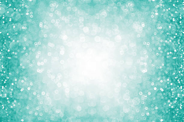 istock Teal Turquoise Aqua Glitter Confetti Border 613037934
