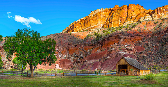 Panoramic view of Capital Reef National Park Utah