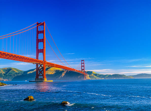 istock Golden Gate bridge and San Francisco Bay, CA (P) 613039200
