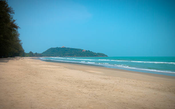 istock tropical beach in Prachuap Khiri Khan beach, Thailand 613043108