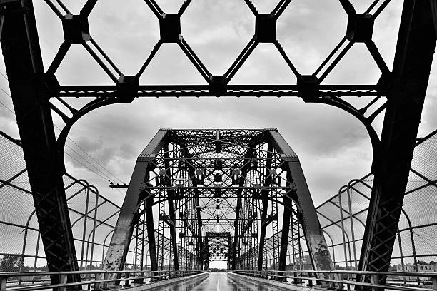 Arlington Bridge Winnipeg stock photo