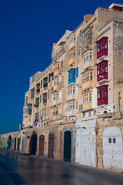 istock Malta, Houses Facade in La Valletta 613048472
