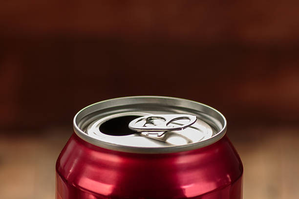 istock Top of the open soda can 613049830